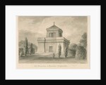 Trentham - The Mausoleum: sepia drawing, 1840 by John Buckler