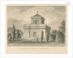 Trentham - The Mausoleum: sepia drawing, 1840 by John Buckler