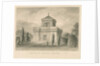 Trentham - The Mausoleum: sepia drawing, 1840 by John Buckler