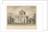 Trentham - The Mausoleum: sepia drawing, 1840 by John Buckler