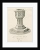 Font in Trentham Church by John Buckler
