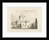 Trentham - The Mausoleum: pen and wash drawing by Thomas Peploe Wood