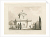 Trentham - The Mausoleum: pen and wash drawing by Thomas Peploe Wood