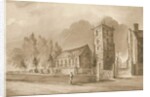 Willenhall Church: sepia drawing, nd [1844] by Henry James Noyes