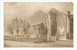Willenhall Church: sepia drawing, nd [1844] by Henry James Noyes