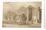 Willenhall Church: sepia drawing, nd [1844] by Henry James Noyes