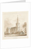 Trentham - 'Trent Vale New Church': sepia drawing, nd [1842, cf Wood Portfolio 148]] by Thomas Peploe Wood