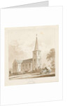 Trentham - 'Trent Vale New Church': sepia drawing, nd [1842, cf Wood Portfolio 148]] by Thomas Peploe Wood