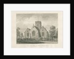 Trysull Church: sepia wash drawing, 1846 by John Buckler