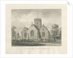 Trysull Church: sepia wash drawing, 1846 by John Buckler
