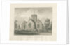 Trysull Church: sepia wash drawing, 1846 by John Buckler