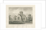 Trysull Church: sepia wash drawing, 1846 by John Buckler