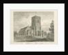 Trysull Church: sepia wash drawing, 1846 by John Buckler