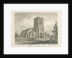 Trysull Church: sepia wash drawing, 1846 by John Buckler