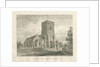 Trysull Church: sepia wash drawing, 1846 by John Buckler