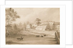 Trysull Mill: sepia wash drawing, 1844 by Henry James Noyes