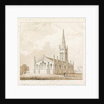 Tunstall Church: pen and wash drawing, 1838 by Thomas Peploe Wood