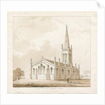 Tunstall Church: pen and wash drawing, 1838 by Thomas Peploe Wood
