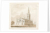 Tunstall Church: pen and wash drawing, 1838 by Thomas Peploe Wood