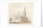Tunstall Church: pen and wash drawing, 1838 by Thomas Peploe Wood
