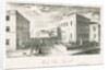 Wolstanton - 'Wesley Place, Tunstall': lithograph by School English