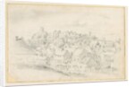 Tutbury - Town, Church and Castle: pencil drawing, nd [?19th cent] by School English