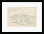 Tutbury - Town, Church and Castle: pencil drawing, nd [?19th cent] by School English