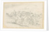 Tutbury - Town, Church and Castle: pencil drawing, nd [?19th cent] by School English
