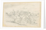 Tutbury - Town, Church and Castle: pencil drawing, nd [?19th cent] by School English