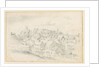 Tutbury - Town, Church and Castle: pencil drawing, nd [?19th cent] by School English