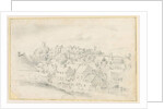Tutbury - Town, Church and Castle: pencil drawing, nd [?19th cent] by School English