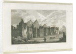 Tutbury Castle - Castle-Yard: engraving, nd [c 1830] by Frederick Calvert