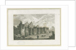 Tutbury Castle - Castle-Yard: engraving, nd [c 1830] by Frederick Calvert