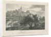 Tutbury Castle - South View: zincograph by William P Sherlock
