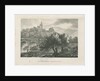 Tutbury Castle - South View: zincograph by William P Sherlock