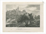 Tutbury Castle - South View: zincograph by William P Sherlock
