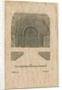 Tutbury Priory Church - West Doorway: woodcut engraving by School English