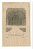 Tutbury Priory Church - West Doorway: woodcut engraving by School English