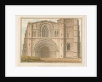 Tutbury Priory Church - West Front by John Buckler