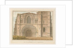 Tutbury Priory Church - West Front by John Buckler
