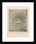 Tutbury Priory Church - South Doorway by John Chessell Buckler