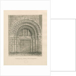 Tutbury Priory Church - South Doorway by John Chessell Buckler