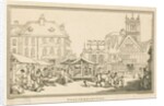 Wolverhampton - Market Place: etching by School English