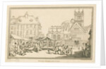 Wolverhampton - Market Place: etching by School English