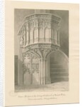 Wolverhampton - Stone Pulpit in St. Peter's Church by John Buckler