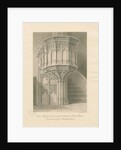Wolverhampton - Stone Pulpit in St. Peter's Church by John Buckler