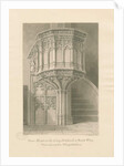 Wolverhampton - Stone Pulpit in St. Peter's Church by John Buckler
