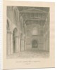 Interior of Tutbury Priory Church: sepia wash drawing, 1812 by John Buckler