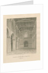 Interior of Tutbury Priory Church: sepia wash drawing, 1812 by John Buckler