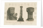 Wolverhampton - Pulpit, Pillar and Font in St. Peter's Church by Stebbing Shaw